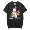 Anime ONE PIECE Luffy Harajuku T Shirt Men Kawaii Manga Graphic Summer T-shirt Oversized Short Sleeves Cartoon Cotton Tee Shirts Unisex Streetwear