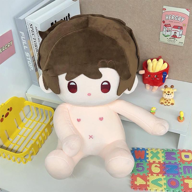 And Light Night Evan Charlie Doll Sitting Posture Naked Plush Toy Fans Gift 40cm