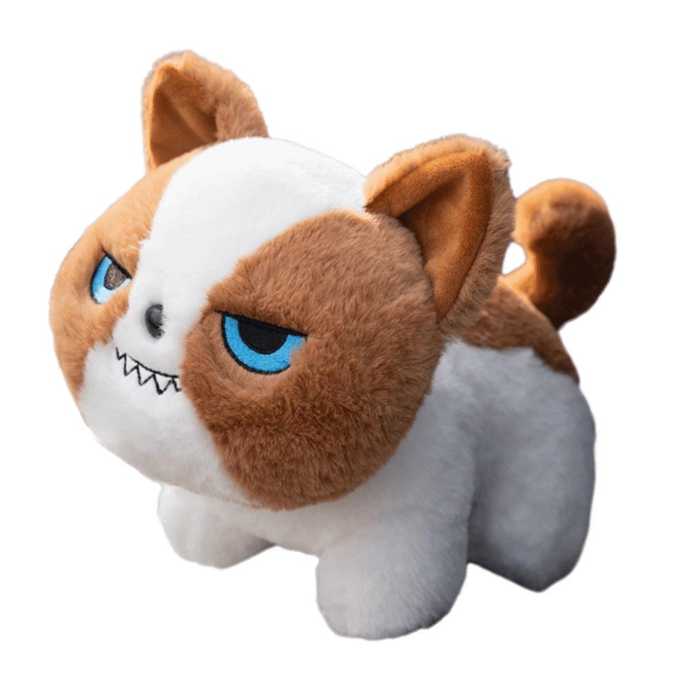 Cartoon Design Black Cat Plush Toy Grey Cat Stuffed Toys Cute Doll Stuffed Animals  Birthday Gifts