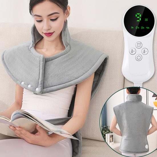 Электрическая грелка с автоматическим выключением, розетка США, регулируемые кнопки, подогрев плеч, шеи, спины, 9 скоростей, регулировка температуры, управление одной кнопкой, грелка