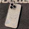 Чехол Line Butterfly для телефона Apple Phone - силиконовый прозрачный чехол TPU Cute Cover для iPhone 15 14 13 12 11 Xs XsMax Pro Max Plus
