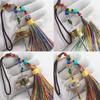 Colourful Tibetan Prayer Tassel Pendant Tassel Spinning Wheel Keyring  Hanging Ornaments