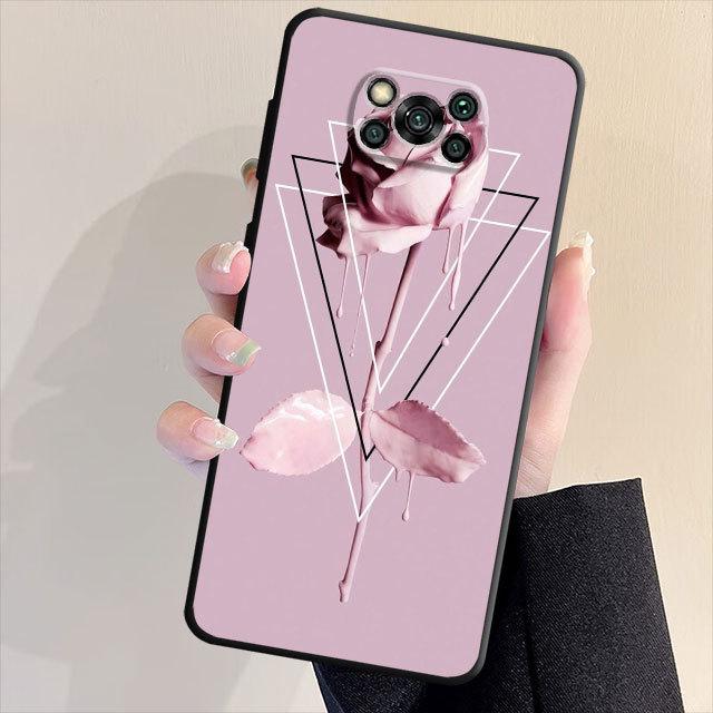 Черный мягкий чехол для телефона Samsung Galaxy S20 S23 S21 Note 20 Ultra 10 Plus 8 9 S22 Note8, роскошный чехол с цветочным листом, чехол