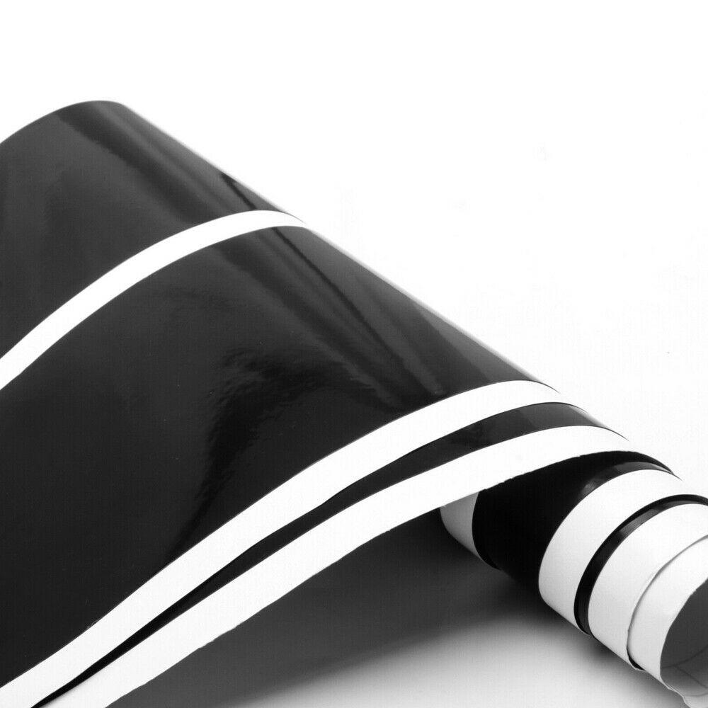 4x Car Hood Fender Decal Stickers Black Stripes Trim Universal Auto Accessories
