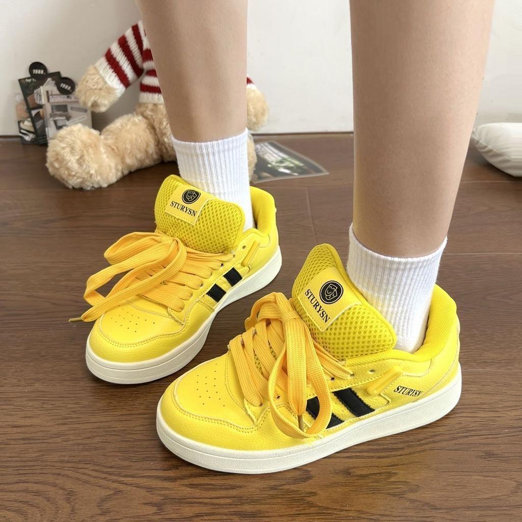 Student Bread Shoes Dopamine Autumn New Couple Ins Casual Versatile Breathable Student Board Shoes