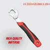 Universal Wrench, 6mm-32mm,WoodWorking Universal Spanner,Stainless Steel Non-slip Multifunctional Spanner, Multi-Size Adjustable