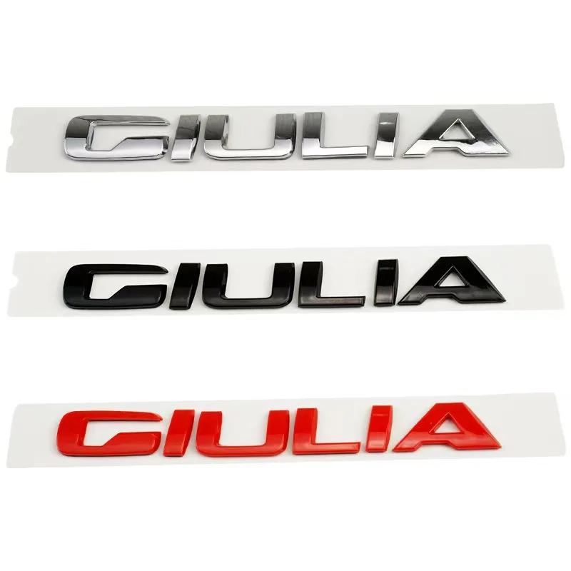 ABS Car Body Sticker Letters Badge Styling for Alfa Romeo STELVIO VELOCE GIULIA Q2 Q4 Ti Logo 2025 Auto Side Emblem AccessoriesHH9