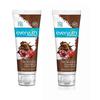 Скраб для удаления загара Everyuth Naturals Pure & Light Tan с шоколадом и вишней, 50 г (Упаковка из 2 шт.)