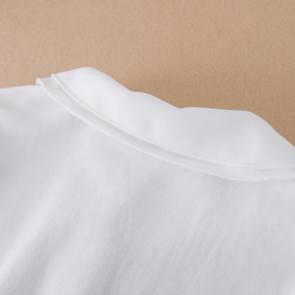 Детская весенне-осенняя рубашка с длинными рукавами для детей, одежда для девочек, детские топы, футболки, хлопковые однотонные изысканные блузки с завязками