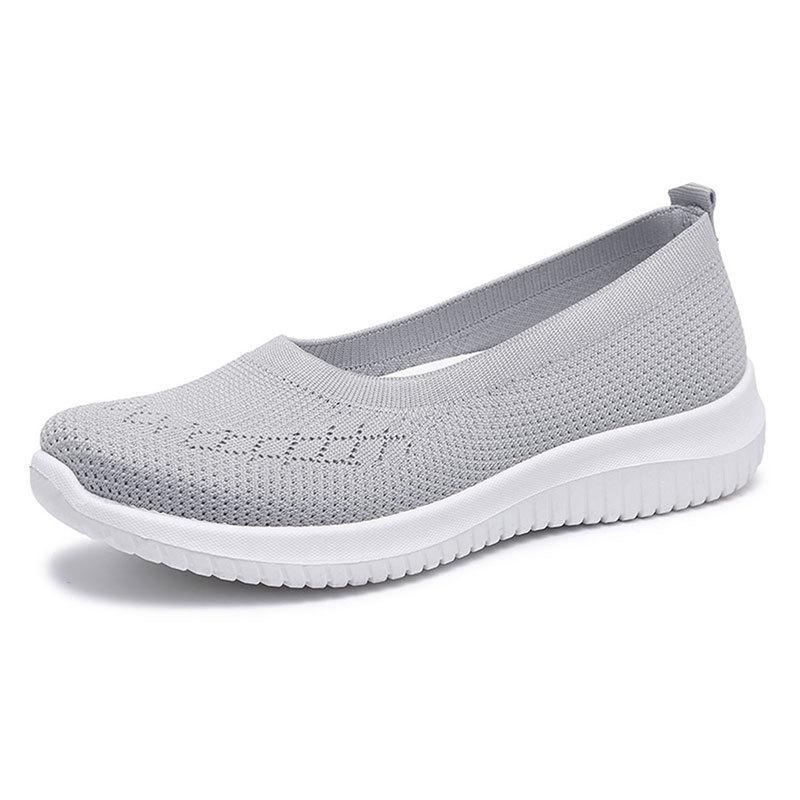 Lightweight Mesh Womens Breathable Flat Shoes - Ultra-Comfortable, Slip-Resistant, and Ventilated for Outdoor Casual Wear