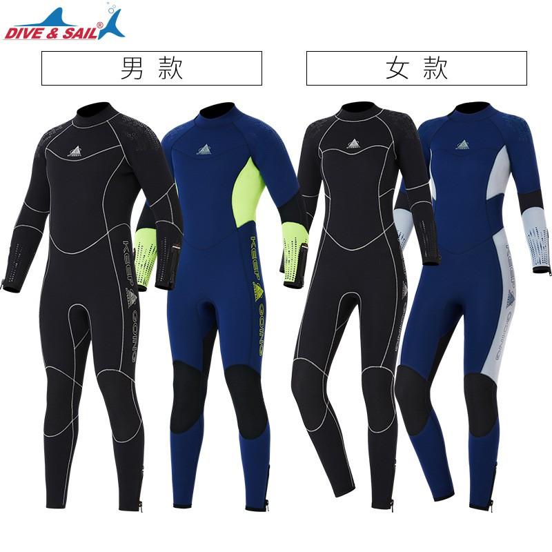 5mm Neoprene Wetsuit Men Women Full Body Thermal Dive Suit Snorkeling Surfing Cold Water Swimming