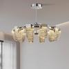 Роскошная хромированная хрустальная люстра Luster светодиодные потолочные люстры для виллы гостиной столовой спальни постмодернистский домашний декор