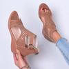 Sandals Women's High Heel Wedge Fashion Womens Shoes Comfort Luxury Sandals Women Designers Outdoor Beach Shoes