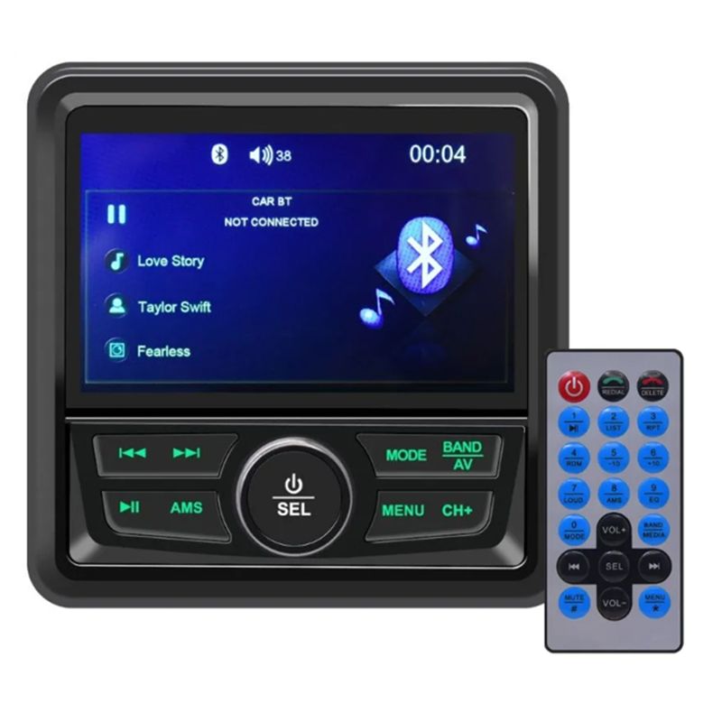 Classic-Marine Radio Boat Stereo Bluetooth FM AM Radio Digital Media Audio Playe Waterproof Boat Accessories