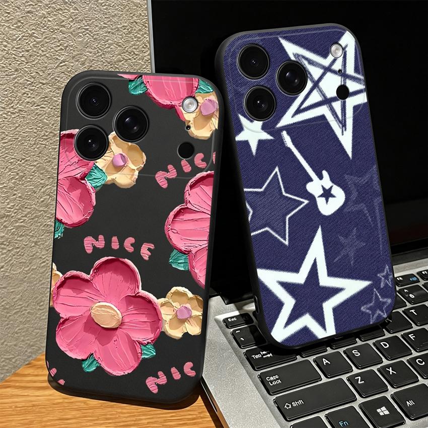 Для Apple iPhone 17 16 15 14 13 Pro Max 17 Air 16 Plus 17e 16e Чехлы для телефонов Милый Мультяшный Мягкий Матовый Силиконовый Корпус Для iPhone Чехлы Защита от Отпечатков Пальцев