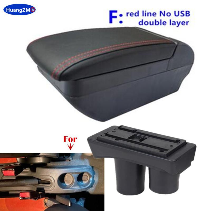 For Citroen C2 C3 Car Armrest box Central Storage box Interior Retrofit USB charging Ashtray Car accessories