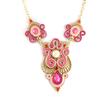 [L1874] - Designer Necklace 'Altai' Rose Gold