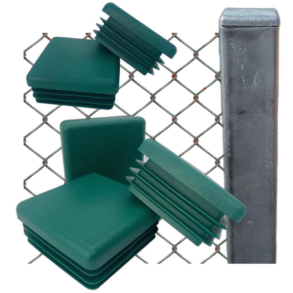 Internal cap for profile post roof 70X70 10 PCS GREEN
