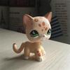 LPS CAT настоящий Littlest pet shop, милые игрушки, фигурка, редкая стоячая короткошерстная кошка, оригинал #852, коричневый, пятнистый, леопардовый, котенок, лунные глаза