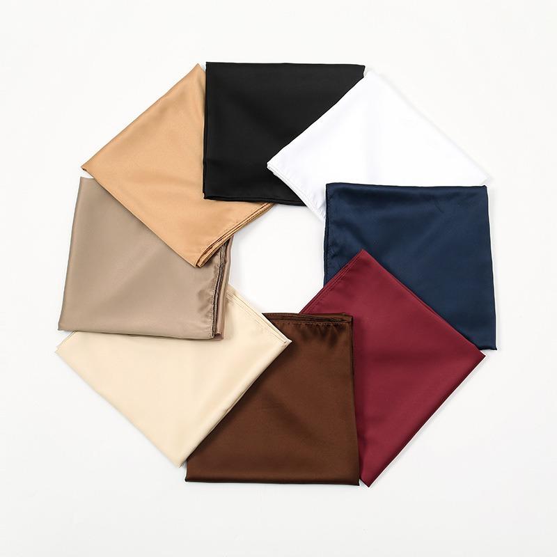 Шарф имитация шелка см атлас однотонный атласный квадратный шарф шарф этнический платок женский