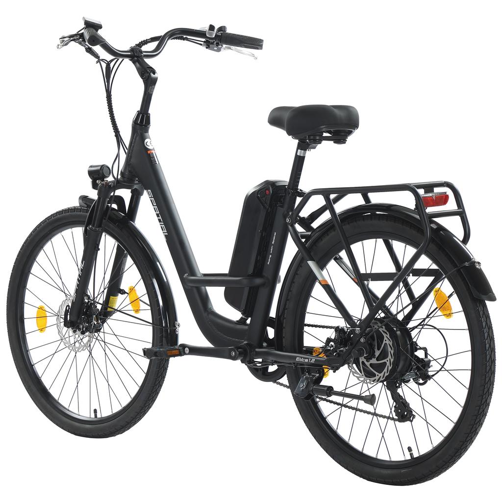 Spatial Элитный женский электровелосипед с сиденьем для буксировки, двигатель 250 Вт, аккумулятор 36 В 13 Ач, 26-дюймовые дорожные шины, электровелосипед для езды по пересеченной местности, электровелосипед для езды на открытом воздухе