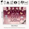 Двумерный женский фон для 50-летия женщины, Глянцевые и праздничные торжества