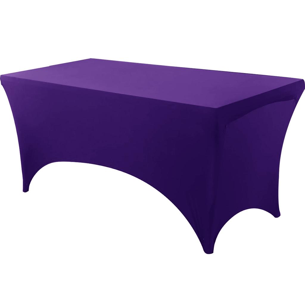 Скатерть спандекс плотно облегающая моющаяся и устойчивая к складкам стрейч прямоугольная для патио мероприятия свадебных вечеринок чехол на стол