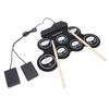 Hand Roll Electronic Drum Portable USB Electronic Drum Pad Foldable Silicone Hand Roll Electronic