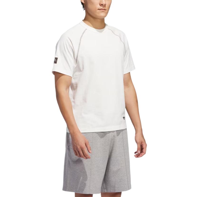 adidas Футболка Originals Shmoofoil Featherweight, удобная, быстросохнущая, мягкая, приятная для кожи, с коротким рукавом, унисекс, топы, белая JC7653