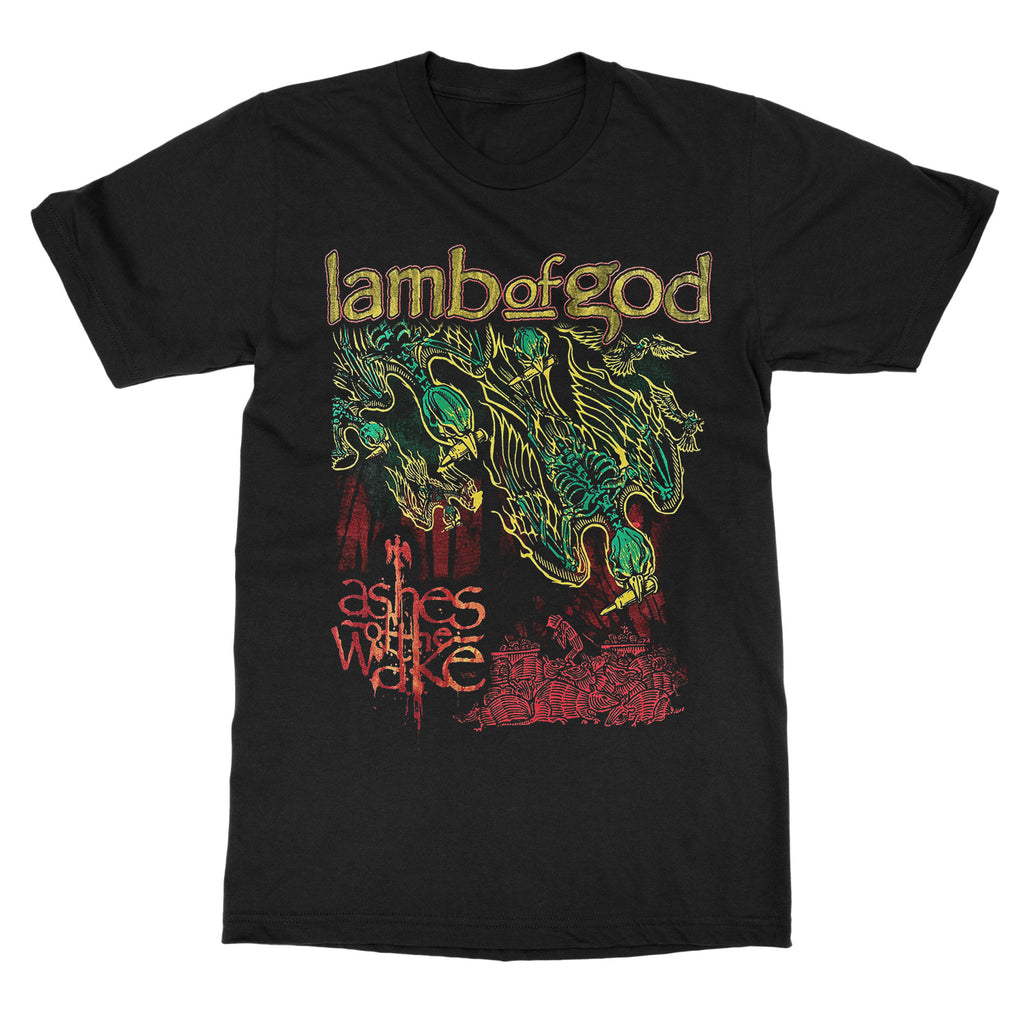 Горячая хлопковая футболка с графикой группы Lamb of God, унисекс, летняя, с коротким рукавом, модный бренд, футболка, роскошная, повседневная, винтажная, ретро, топ