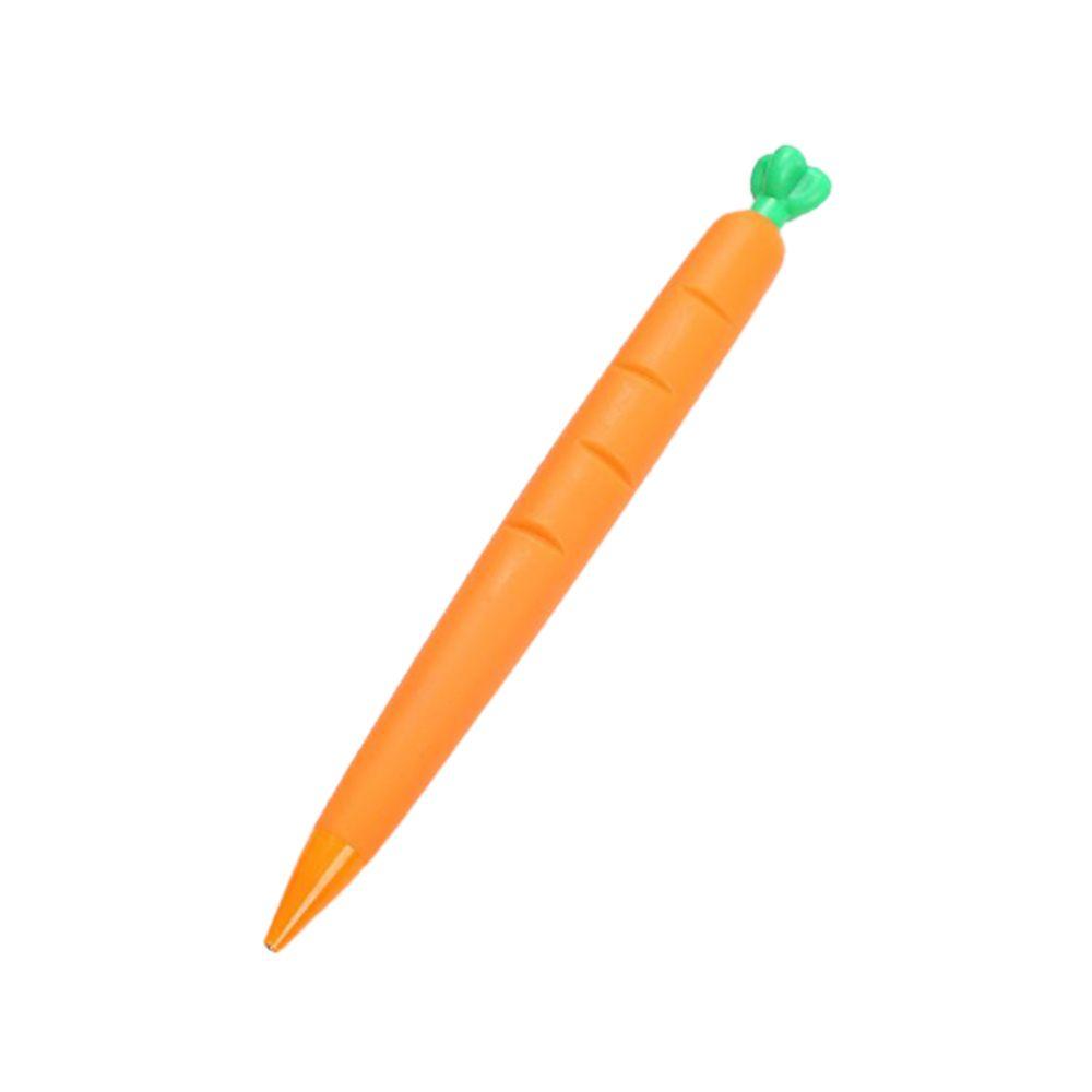 Creative Carrot Cactus Corn Cartoon Mechanical Pencil Stationery Soft Gel Pen Press Pencil