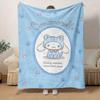 1pc, Sanrio Cinnamoroll Long-Eared Wonder Pup: A Cozy Home Decor Gift, Flannel Throw Blanket for Bedroom, Living Room, Travel, Camping, Car, Beach, Of