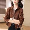 Женская маленькая повседневная короткая куртка - Мода весна/осень 2024 для женщин среднего возраста