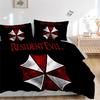 Resident Evil Umbrella Corporation Print 3Pcs Bedding Setduvet Cover With 2 Bedropillowcase Home Birthday Gift