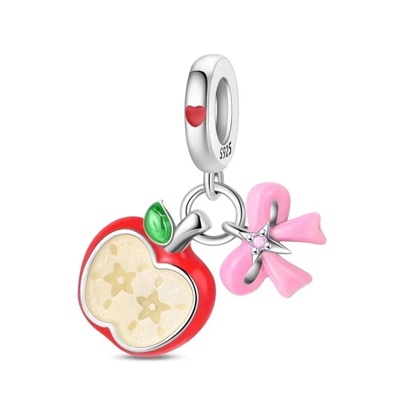 Ice Cream Charms Copper Cartoon Cute Cake Fruit Candy Pendant Beads Necklace Diy Bracelet Present Jewellery Gift