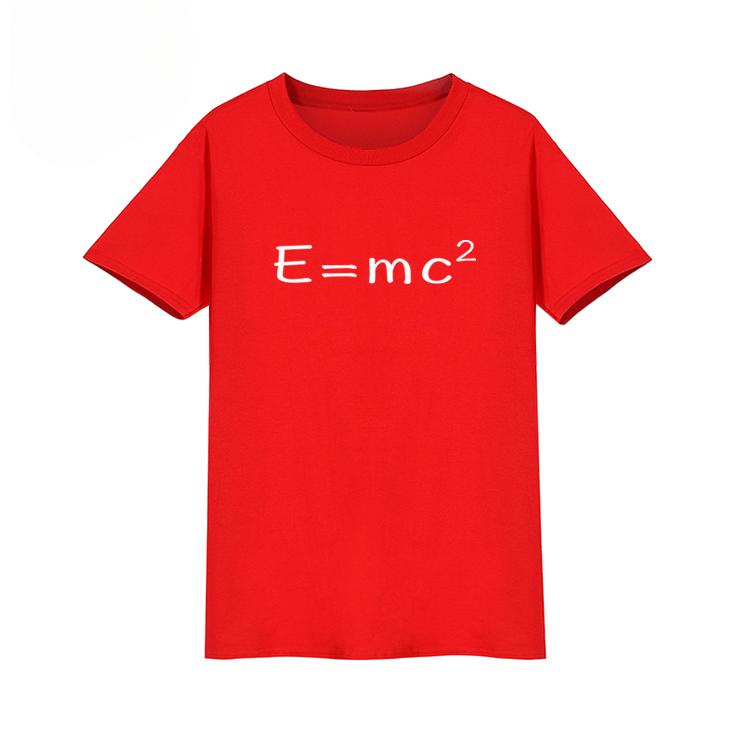 Новая футболка с принтом E=MC2 Relativity Graphic Футболка с коротким рукавом для мужчин и женщин Высококачественная уличная одежда Harajuku