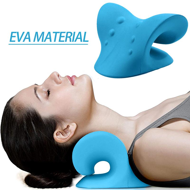 Neck and Shoulder Stretcher Neck Relaxer Cervical Traction Device Cervical Spine Correction Pillow