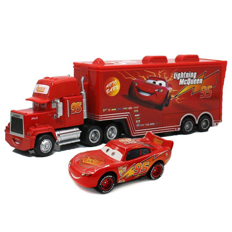 Гоночные машины Мак Дядя Маккуин Блокпост Крутая Сестра 95 Грузовая машина для творческой игры и веселья