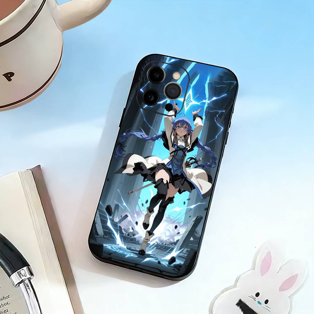 Mushoku Tensei-RG-RM Чехол для телефона для iPhone 17, 16, 15, 14, 13, 12, 11 Plus, Pro Max, Другие Мягкий Черный Чехол