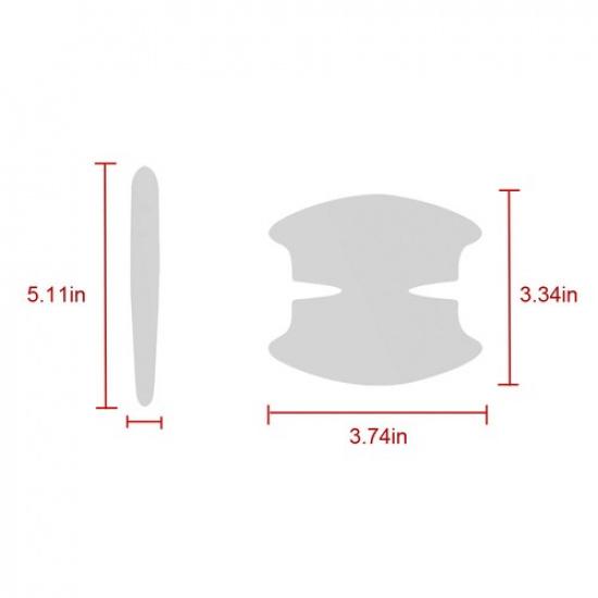 8Pcs/set Car Door Handle Bowl Sticker Protector Film Anti-Scratch Accessories