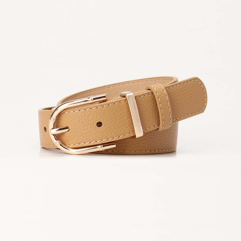 Elegant Faux Leather Belt For Women With Alloy Buckle For Fashion And Office Looks