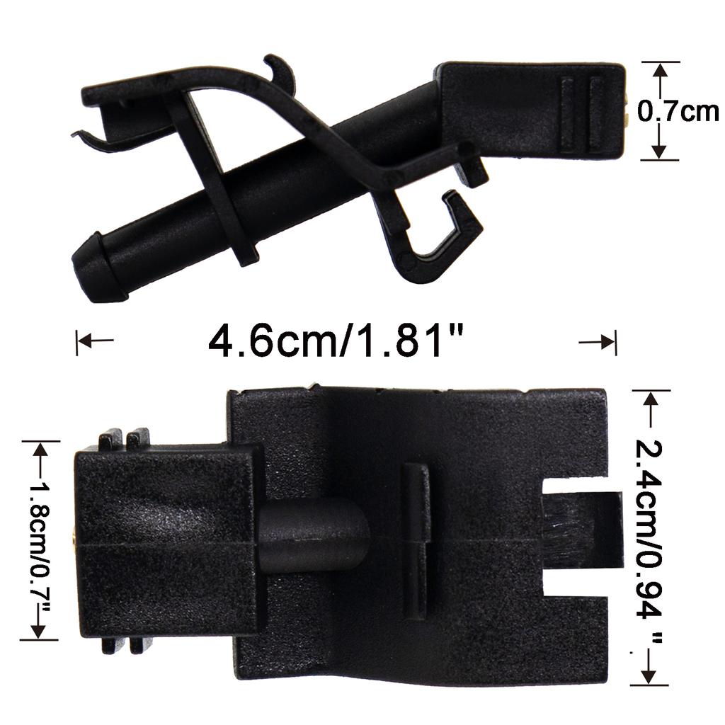 X2 Front Windscreen Wiper Washer Jet Nozzle Sprayer Hood For Lexus Toyota RX350 LS460 RX450H LS460 IS250 IS350 GX460 J150 XE20