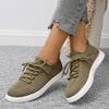 Fashion Lace Up Women's Sneakers 2025 Outdoor Mesh Breathable Walking Casual Shoes Women Round Toe Vulcanize Shoes Ladies Flat Sneakers