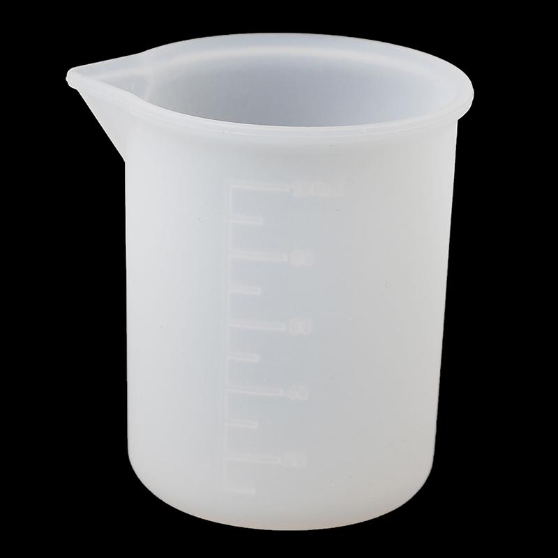 2 шт. силиконовый мерный стаканчик 100 мл для ювелирных изделий, кристаллов, смолы, клеевые формы