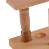 6 Holes Lab Wooden Test Tube Storage Holder Bracket Rack With Stand Sticks
