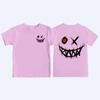 Dark-themed Patterned Print Kids T-Shirt Summer Children's Pure Cotton Short-sleeved Casual Tops Boys and Girls Gifts