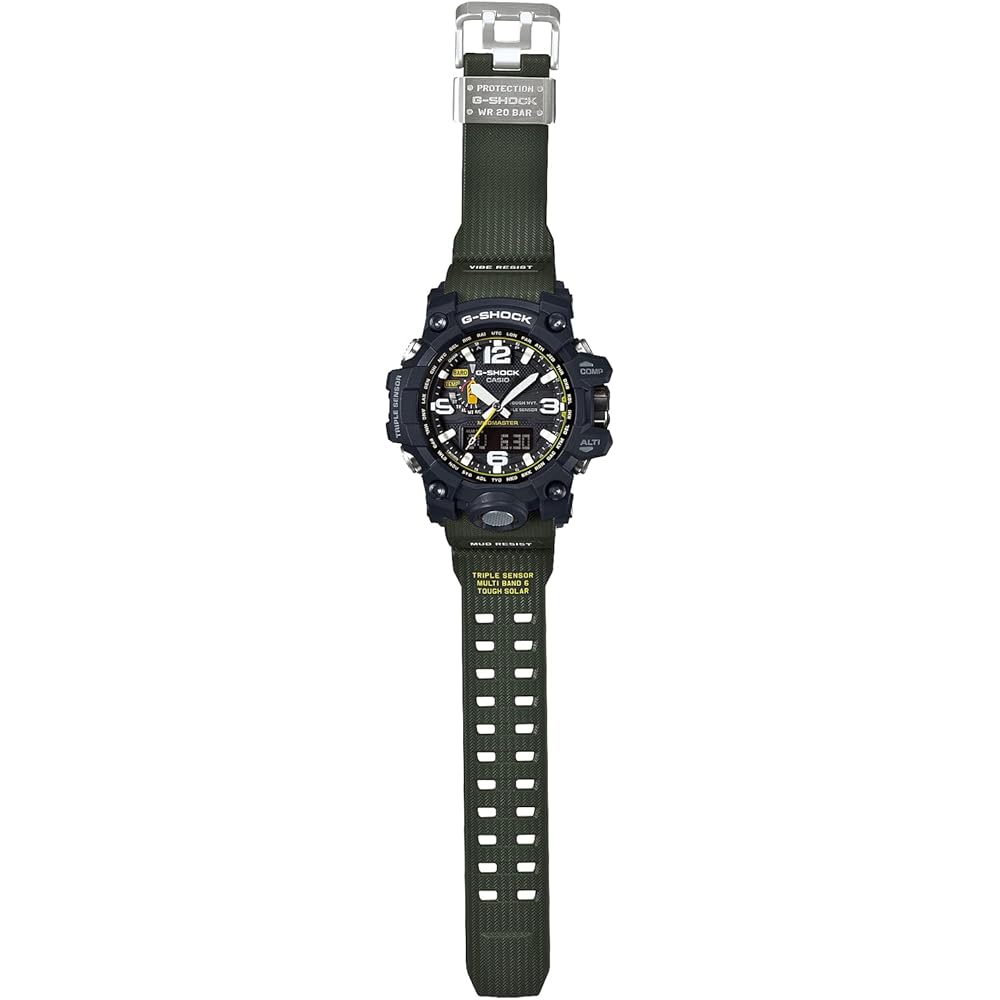 Casio G-Shock Mudmaster GWG-1000-1A3JF Мужские Солнечные Радиоуправляемые Часы Зеленые