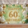 60th Birthday Party Backdrop - Studio Photo Prop