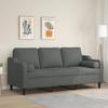 VidaXL 3-seater Sofa with Dark Grey Pillows 180 Cm Fabric, Sofa, Living Room Sofa, 3-seater Fabric Sofa, Sofa 3200854