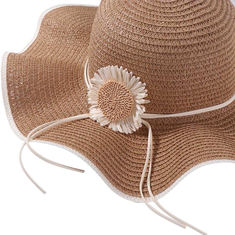 Богемная соломенная шляпа с широкими полями Весенне-летняя женская шляпа от солнца Модные складные соломенные шляпы Отпуск